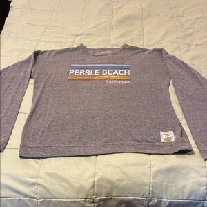 Pebble Beach Gray Long Sleeve Shirt
